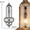 Suspension orientale Jamini argent 51 cm | Artisanat & Boho Voir les images du produit 6