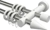 Interdeco Gardinenstange / Vorhangstange Edelstahl-Optik / Produktbild-Vorschau 1