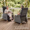 tectake Rattansessel mit Aluminiumgestell, verstellbare Produktbild-Vorschau 8