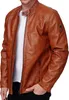 Tazzio Herren Jacke Lederjacke Echtleder 19707 Cognac M Produktbild-Vorschau 1