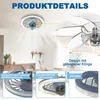 LZQ 60W stropní ventilátor s osvětlením LED světlem, Náhled obrázku produktu 3