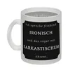 Ich spreche fließend Ironisch Glas Tasse mit Spruch Produktbild-Vorschau 2