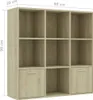 Libreria rovere Sonoma 98x30x98 cm materiale a base di Anteprima dell’immagine prodotto 15