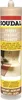 A product shot of a sealant tube with a picture of a wooden floor on it. Produktbild-Vorschau