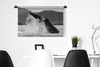 MuchoWow® Wandteppich Wandbehang Wal - Wasser - Schwarz - Produktbild-Vorschau 4