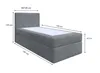 Bett, Boxspringbett, Continentalbett ZENO MINI mit Bonell Produktbild-Vorschau 6