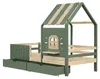 Kinderbett 90x200 cm, Hausbett mit Dach und Fenster, 2 Produktbild-Vorschau 14