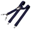 DonDon Herren Hosenträger 3,5 cm breit 4 Clips mit braunem Produktbild-Vorschau 1