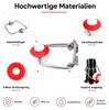 30er-Set Silikon Dichtungen für Bügelflaschen, Ø24mm, rot – Produktbild-Vorschau 3