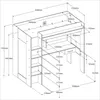 2380-LSUR Hochbett Heavy in in Eiche Artisan/Abs. Schwarz Produktbild-Vorschau 5