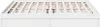 A white bed frame with wooden slats is shown from a front-facing, slightly elevated angle. Produktbild-Vorschau