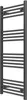 A dark gray towel radiator with multiple horizontal bars. Podgląd zdjęcia produktu