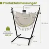 COSTWAY Hängesessel mit Gestell, höhenverstellbarer Produktbild-Vorschau 3