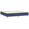 vidaXL Boxspringbett mit Matratze & LED Blau 200x200 cm Produktbild-Vorschau 5