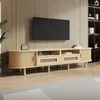 Meuble TV ovale de 170 x 40 x 40 cm, meuble TV avec 2 Voir les images du produit 6