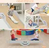 A collage of four images showing different parts and uses of a children's climbing set. Podgląd zdjęcia produktu