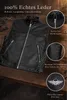 PAULGOS gilet in pelle biker cowl club waistcoat chopper Anteprima dell’immagine prodotto 6
