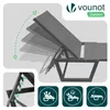 VOUNOT® 2er Set Sonnenliege Gartenliege aus Aluminium und Produktbild-Vorschau 4