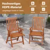 COSTWAY Gartenstuhl klappbar, Hochlehner Klappstuhl aus Produktbild-Vorschau 4