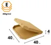 KAPAK Pizzakarton Braun 40x40x4 cm für Gastronomie Produktbild-Vorschau 2