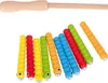Gioco arcade Acchiappa il verme per bambini mela di legno Anteprima dell’immagine prodotto 12