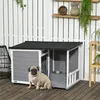 PawHut Hundehütte, Tannenholz, Hundehaus, Kleintierhaus mit Produktbild-Vorschau 2
