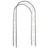 Arco di rose in metallo Nature 100x37x230 cm nero Anteprima dell’immagine prodotto 1