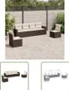 The Living Store 6-tlg. Garten-Sofagarnitur mit Kissen Produktbild-Vorschau 1
