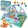 Krabbeldecke mit Bällen Spielmatte Laufstall Baby Gym Produktbild-Vorschau 1