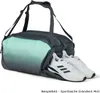 A sports bag with shoes inside, shown against a white background. Voir les images du produit
