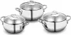 Set di pentole in acciaio inox Tombik - 3 pezzi Anteprima dell’immagine prodotto 2