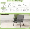 COSTWAY Chaises de jardin, set de 2, chaises de balcon avec Voir les images du produit 7
