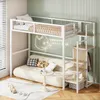 STILVORA 90x200 Hochbett mit Stauraumleiter und Produktbild-Vorschau 1
