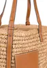 styleBREAKER Korbflecht Schultertasche aus Papierstroh mit Produktbild-Vorschau 4