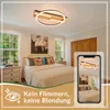 ZMH LED Deckenleuchte Holz Deckenlampe 24W 38cm Produktbild-Vorschau 9