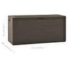 vidaXL Gartentruhe Braun 116x44x55 cm Produktbild-Vorschau 13
