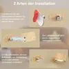 LED Wandleuchte Innen, Wandlampe mit Akku 1 Stück, 360° Produktbild-Vorschau 3
