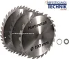 Lot de 3 lames SILVERLINE TCT Ø190 mm Alésage 30 mm - 20, Voir les images du produit 4