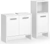 Vicco Badezimmermöbel-Set Karli, 2 Teile, Weiß Produktbild-Vorschau 2