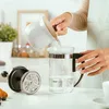 Skleněná lisovací konvička na napěnění kávy, čaje a mléka Náhled obrázku produktu 12