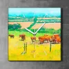 Coloray Uhr auf Leinwand 30x30 cm Wand Uhr Dekoration Produktbild-Vorschau 2