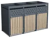 Mülltonnenbox Müllbox Mülltonnenverkleidung 3 Türen Box Produktbild-Vorschau 1