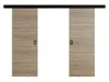 Posuvné dvoukřídlé interiérové dveře SANITA 3 - 132 cm, dub Náhled obrázku produktu 3