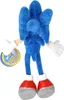 A plush toy of Sonic the Hedgehog is shown from the back, standing against a white background. A tag is attached to its left arm. Produktbild-Vorschau