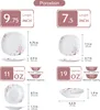 VEWEET Service combiné en porcelaine 'Annie', 24 pièces Voir les images du produit 2
