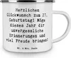 Mr. & Mrs. Panda Pott Spruch 27. Geburtstag - Weiß - Produktbild-Vorschau 3