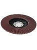 5x Fächerschleifscheiben 125mm flach Körnung 40 Braun Produktbild-Vorschau 6