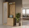Selsey Duvio – Flurgarderobe mit Schrank und Spiegel, Eiche Produktbild-Vorschau 3