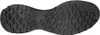 The sole of a black hiking shoe with a diamond-shaped tread pattern. Produktbild-Vorschau