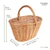 Creative Home Weidenkorb mit Henkel | 32x24x29 cm +/- 2cm Produktbild-Vorschau 2